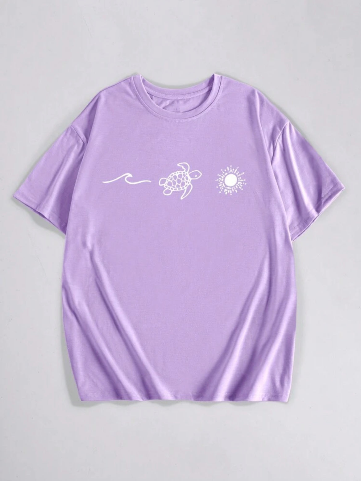 8422S camiseta informal de verano de corte holgado
