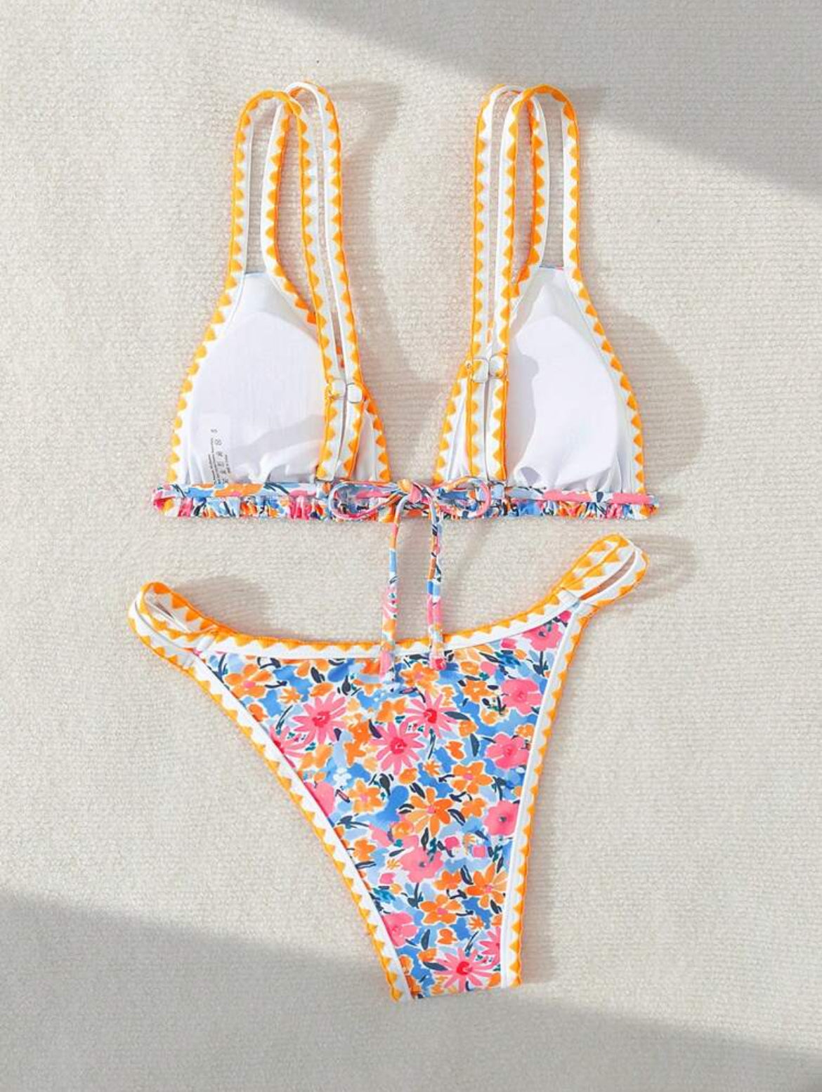 0288S swim mod conjunto de bikini con estampado floral