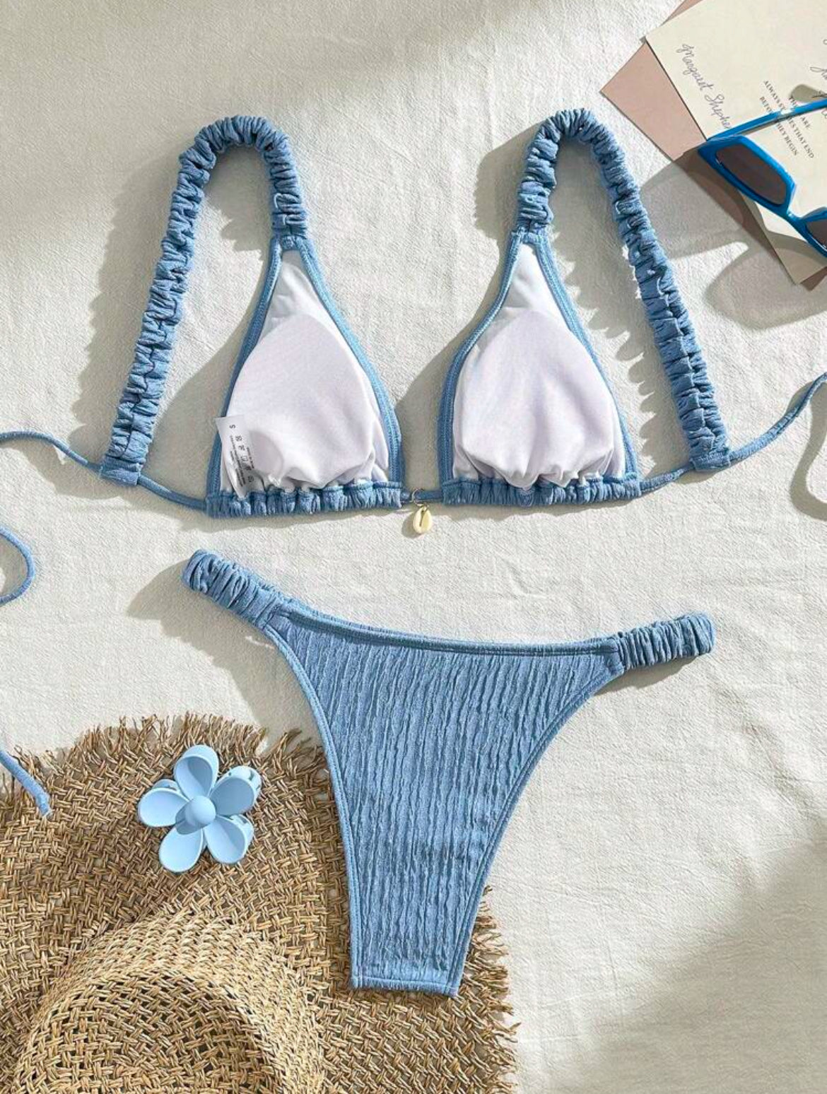 6167S conjunto de bikini sencillo estilo halter