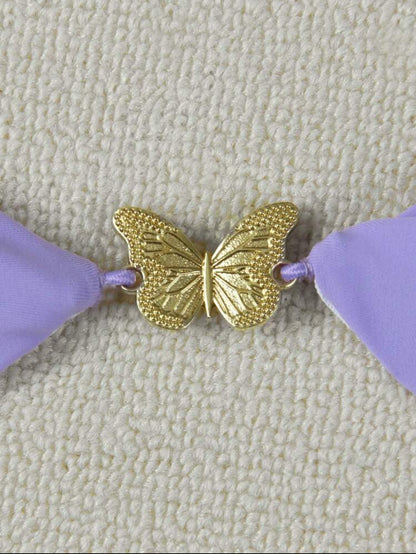 1878S bikini con decoración de mariposa