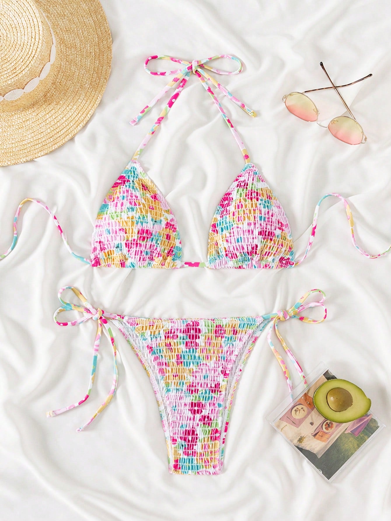 3474S swim mod bikini con estampado floral