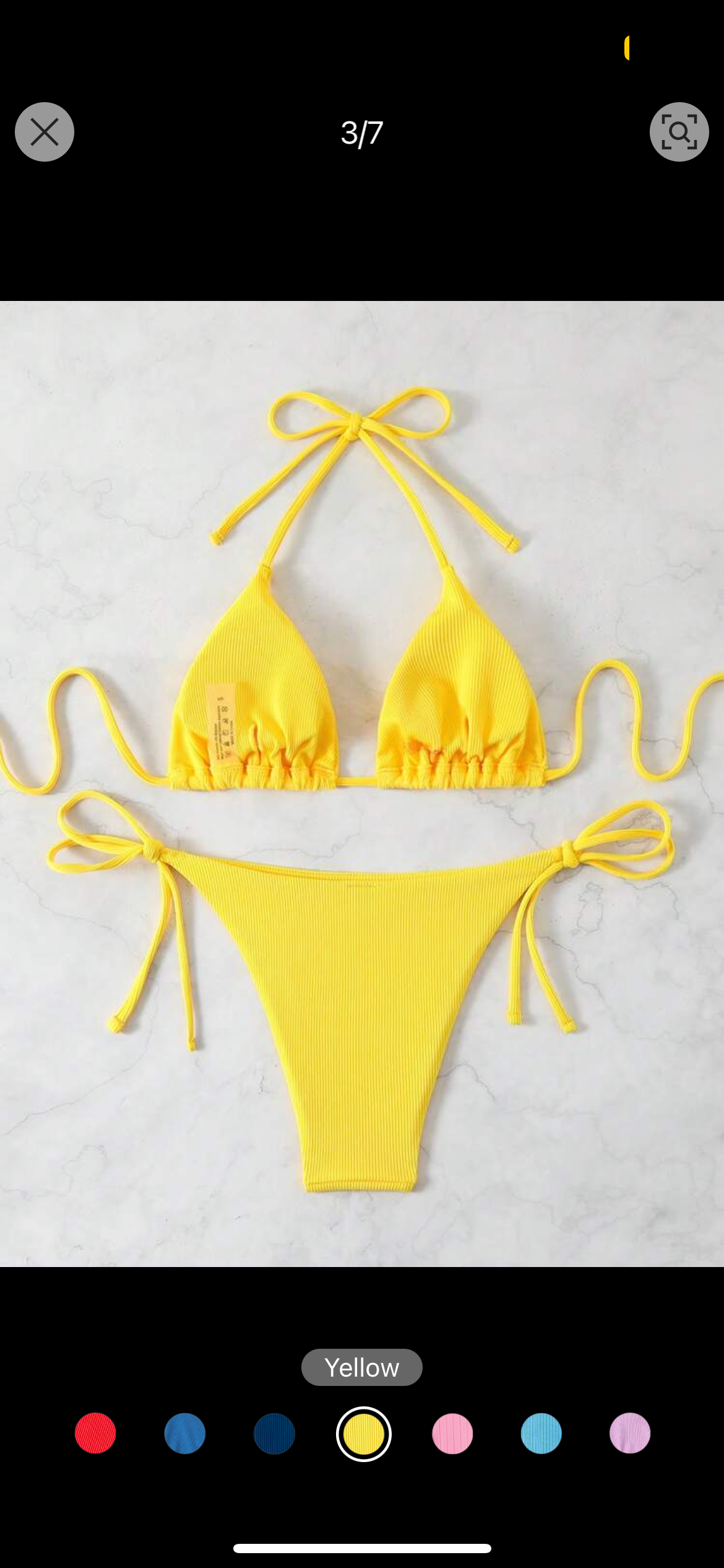 Conjunto de bikini de dos piezas de tejido