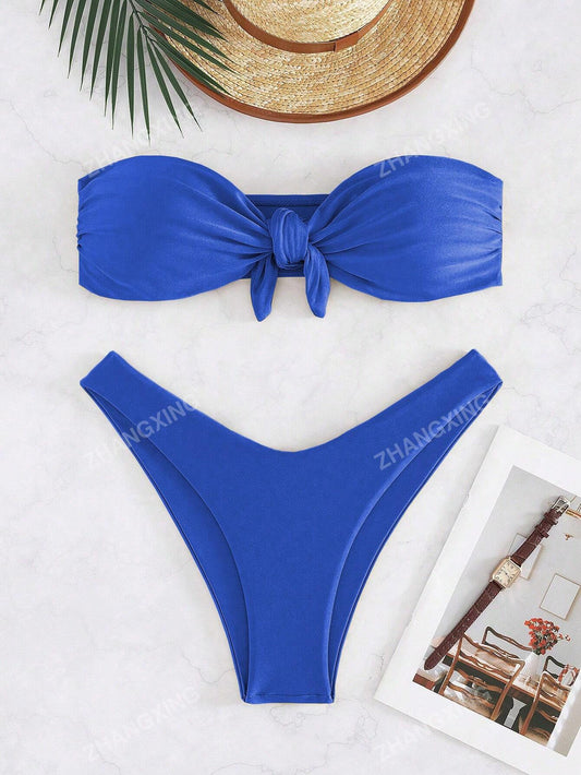 3561S conjunto de bikini solido y sexy