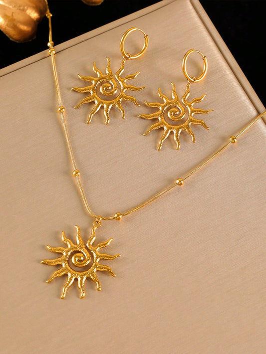 Collar y aretes - 0555