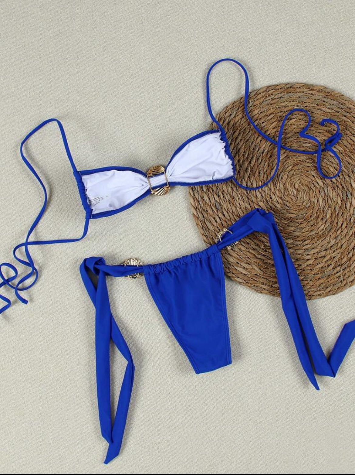 4411S bikini con diseño de conchas marinas