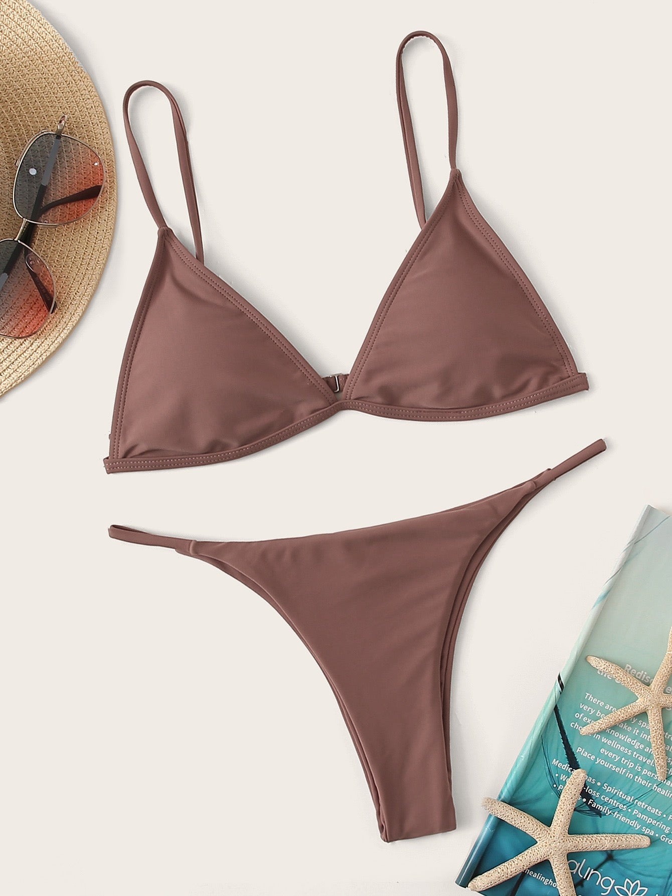 Swim conjunto de bikini minimalista