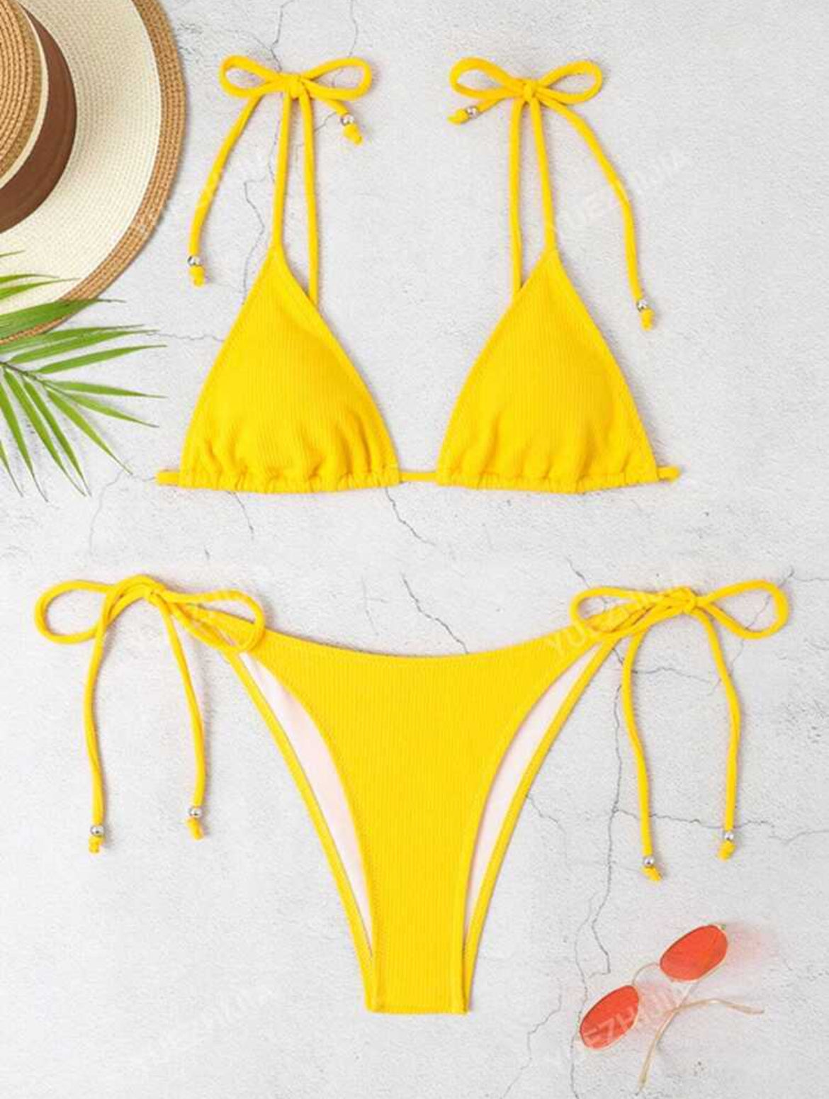 8142 Conjunto de bikini de unicolor sexy