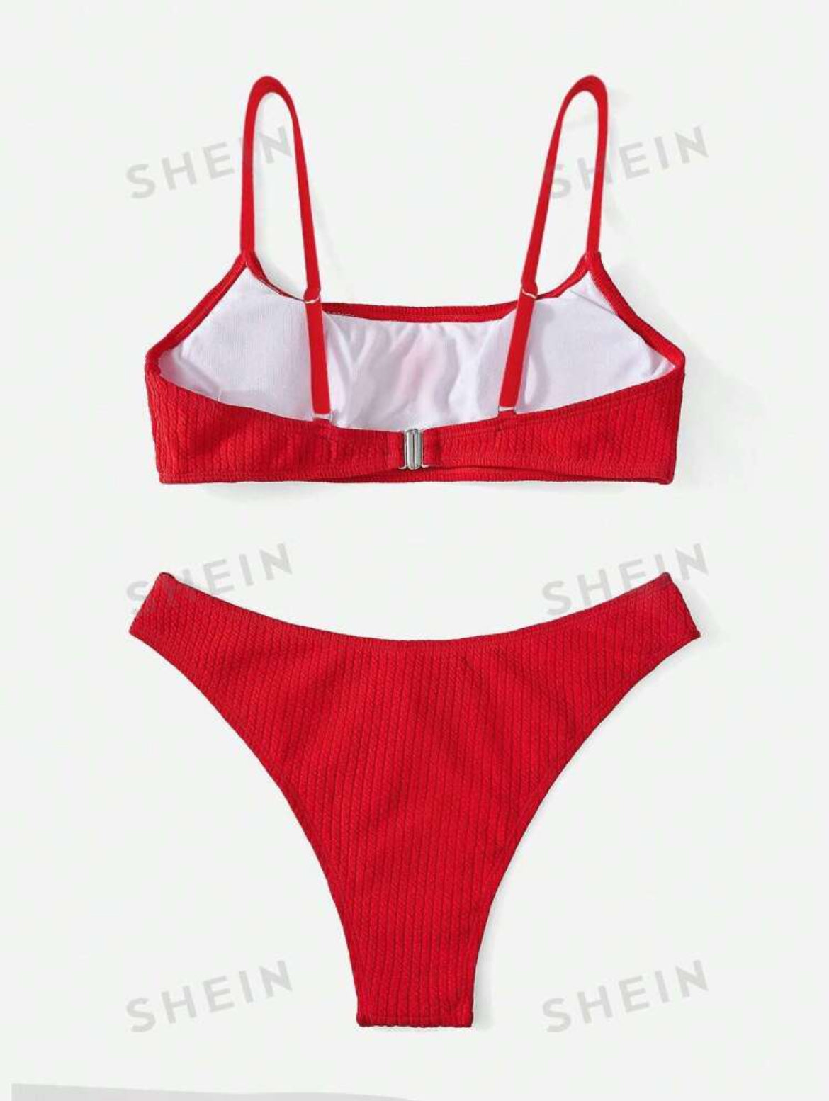 Conjunto de bikini acanalado de verano