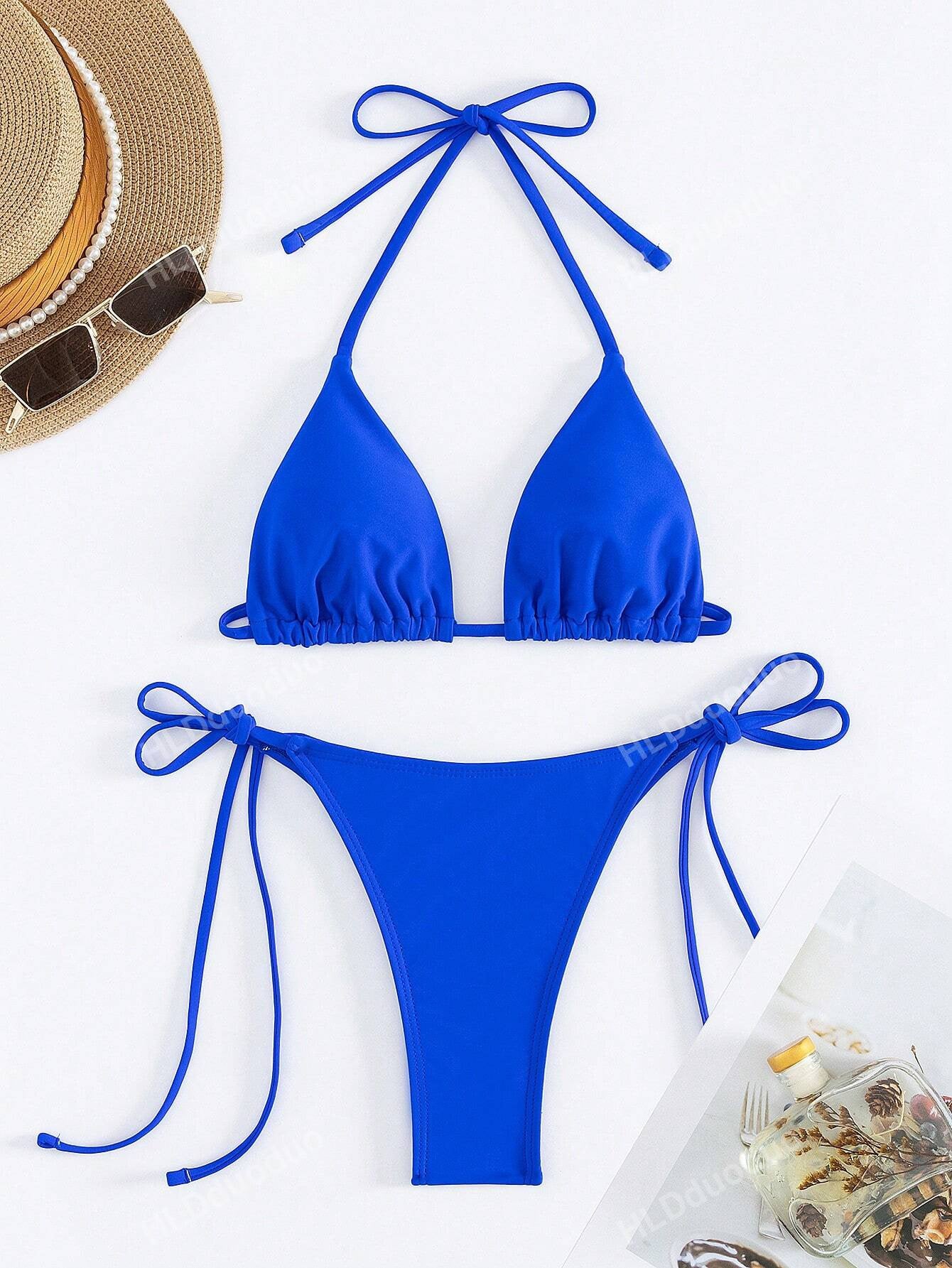 8100M conjunto de bikini estilo sexy con escote de atar