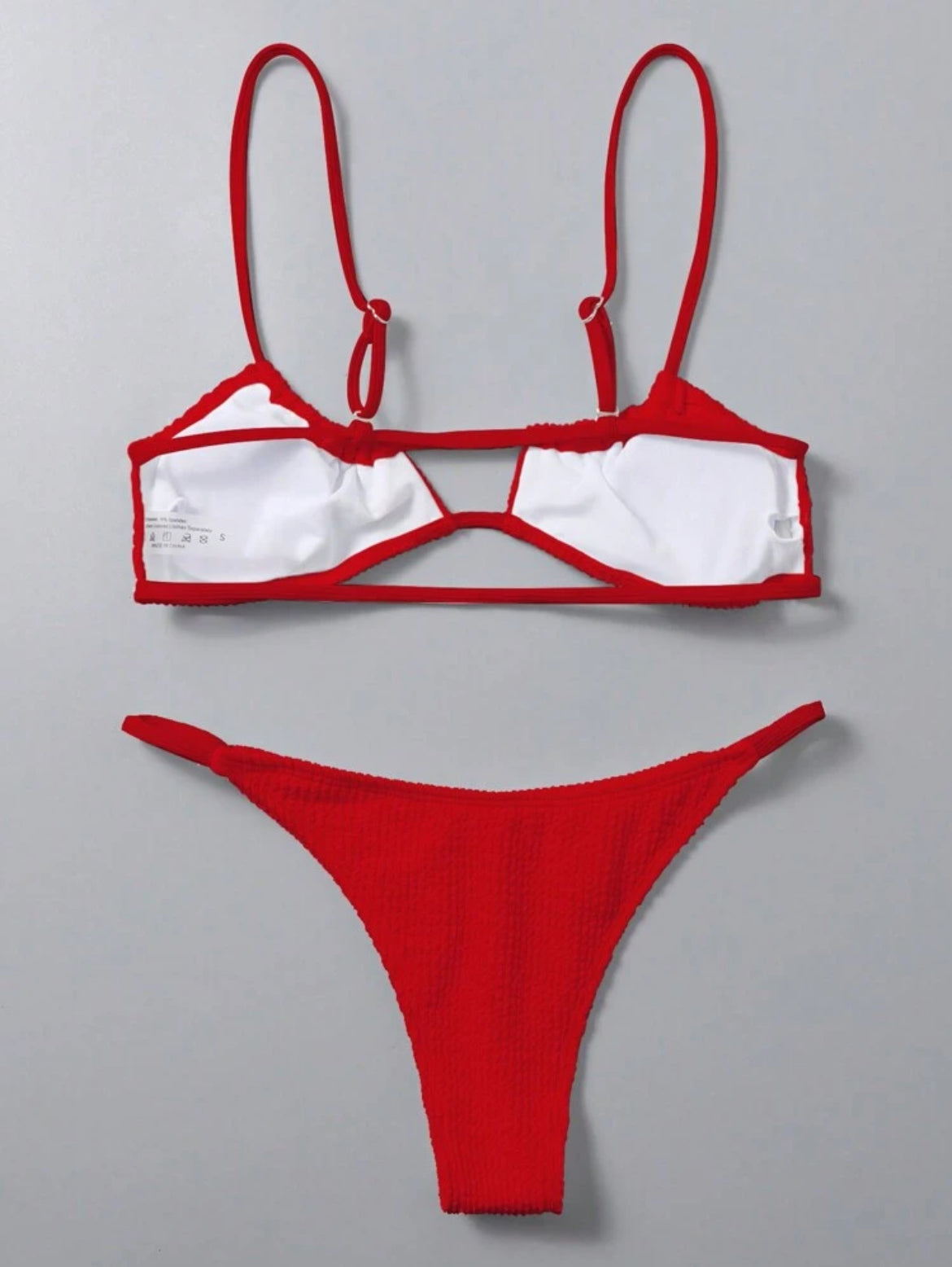 9137S swim bikini de unicolor