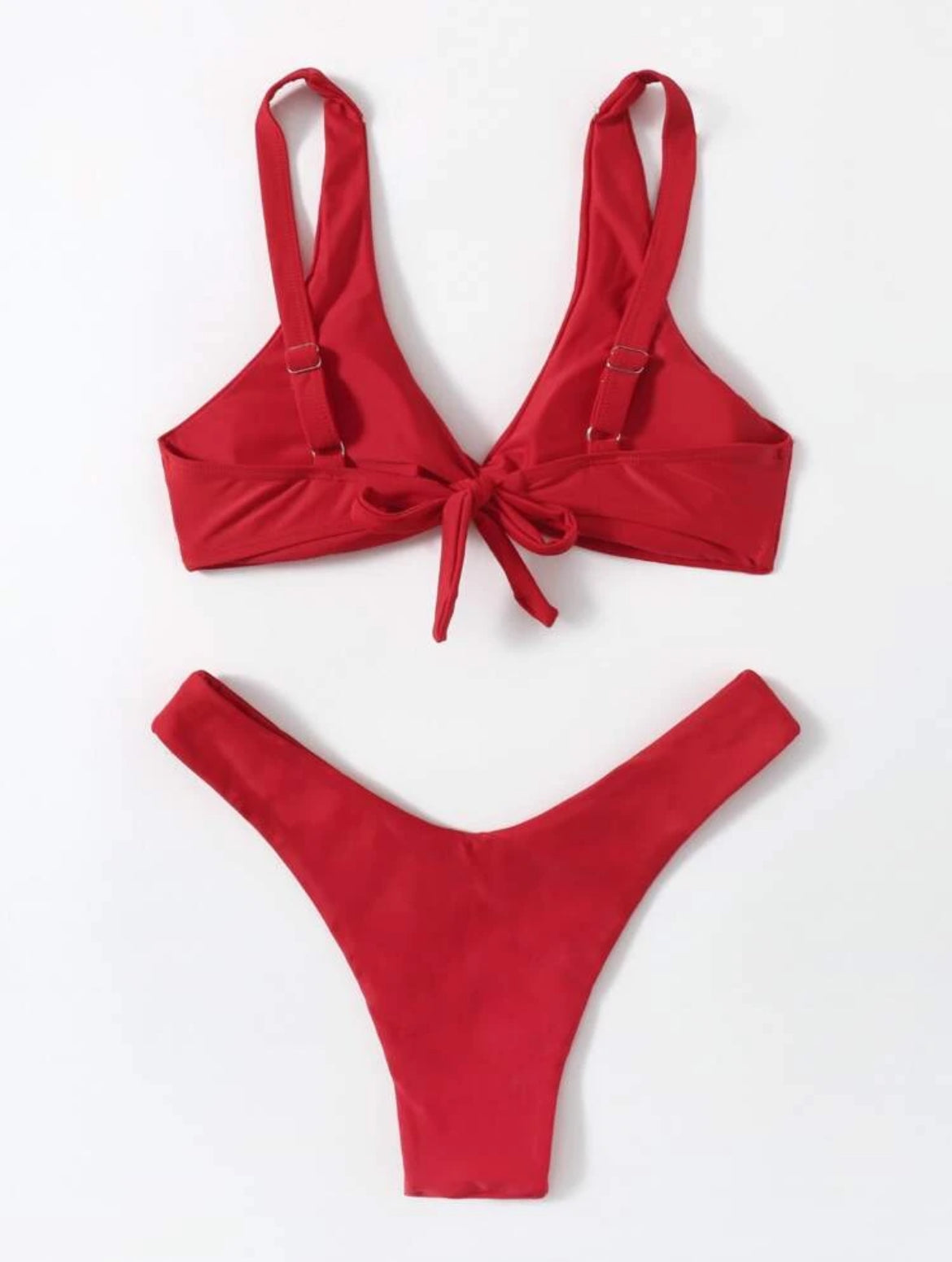 8252S swim conjunto de bikini con detalle de torcido